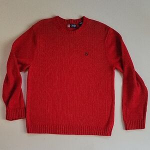 Chaps Red Crewneck Men's Sweater